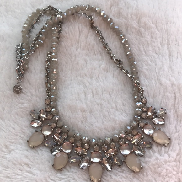 LOFT NEUTRAL RONDELLE CHAN STATEMENT NECKLACE - Picture 6 of 9